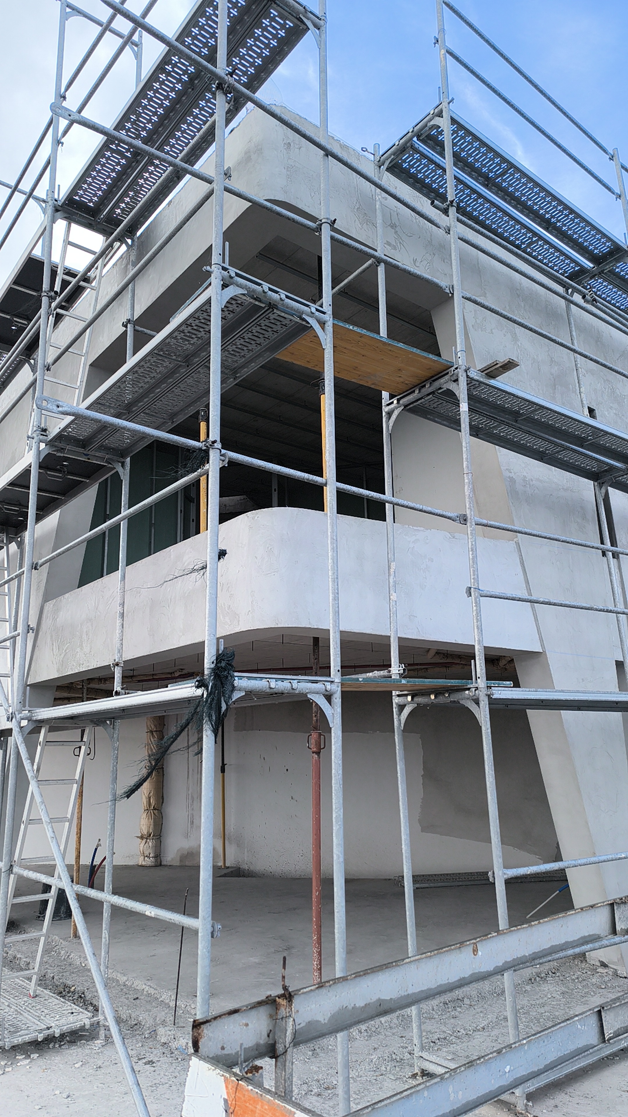 Fachada com acabamento de isolamento termico